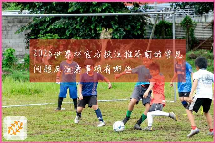 2026世界杯官方投注推荐前的常见问题及注意事项有哪些